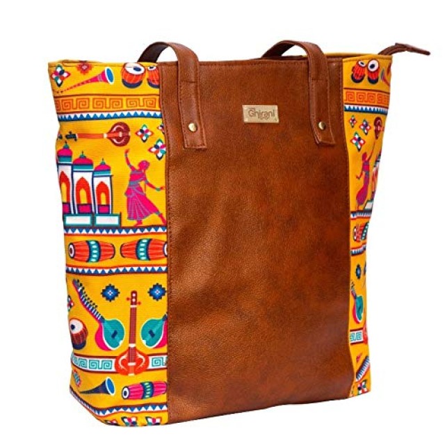 Ghirani Indian art tote bag