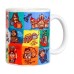 Ghirani Kolkata / Calcutta City Coffee Mugs, Kolkata Lovers Must Have, Fun Kolkata Print Ceramic Mugs with 300 ml Capacity, Multicolour