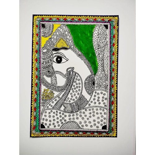 Beautiful Ganesha Printed Traditional Painting