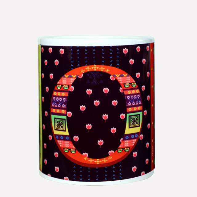 Ghirani alphabet O mug