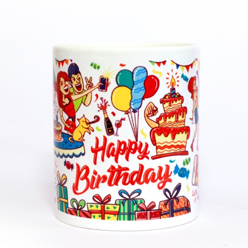 Ghirani Happy Birthday Coffee Mug – A Gift That Starts the Celebration