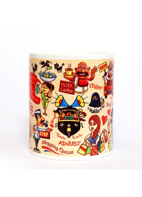 Ghirani People of India Ceramic Fun and Quirky Coffee Mug