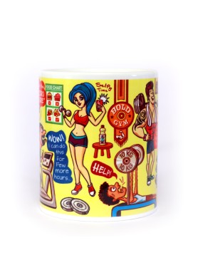 Ghirani Gym Fun Life Coffee Mug | Workout Motivation Mug